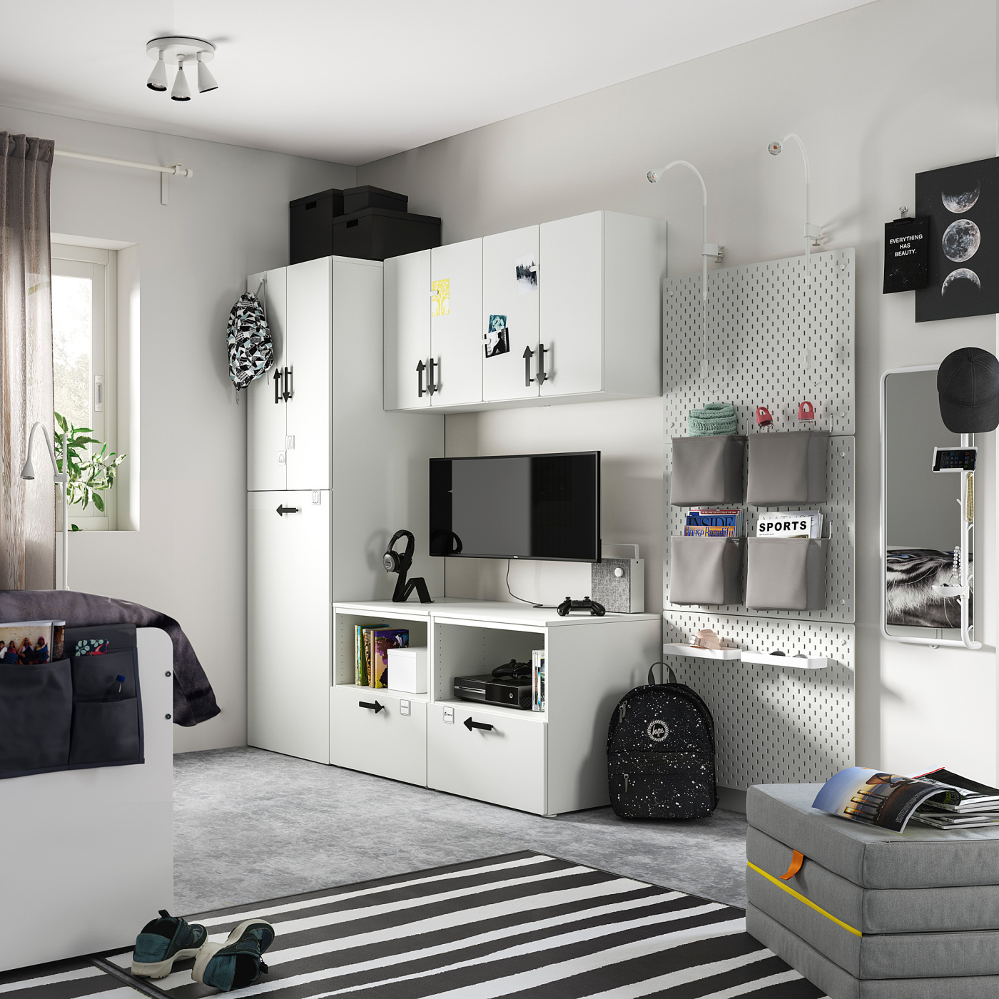 SMÅSTAD / PLATSA storage combination white white/with pull-out - IKEA