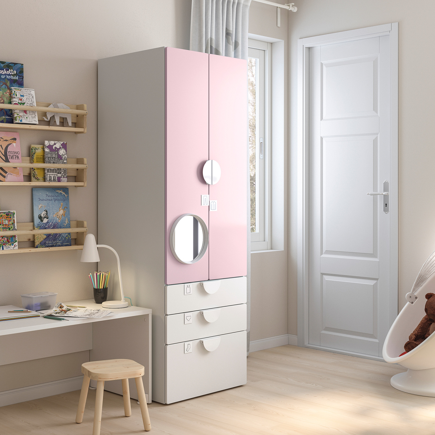 0320-019 ★リユースのサカイ春日部店★IKEA　チェスト　ピンク/ホワイト SMYCKA artificial flower, cherry-blossoms/pink, 51 ¼