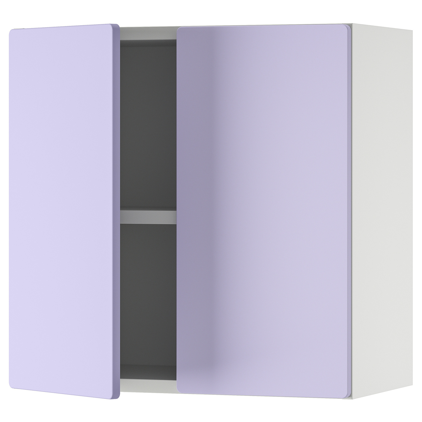 SMÅSTAD wall cabinet white lilac/with 1 shelf - IKEA