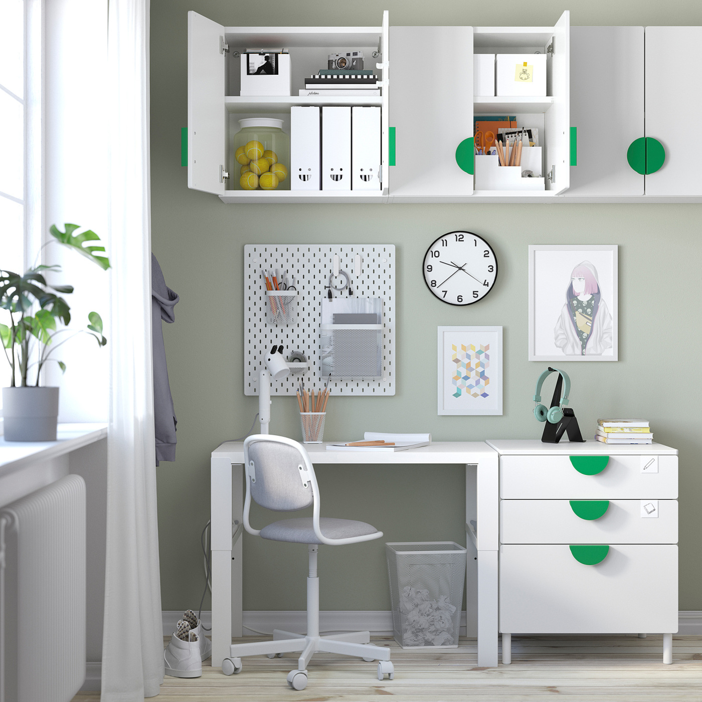 SMÅSTAD wall cabinet white pale pink/with 1 shelf - IKEA SMÅSTAD wall cabinet white pale pink/with 1 shelf - IKEA