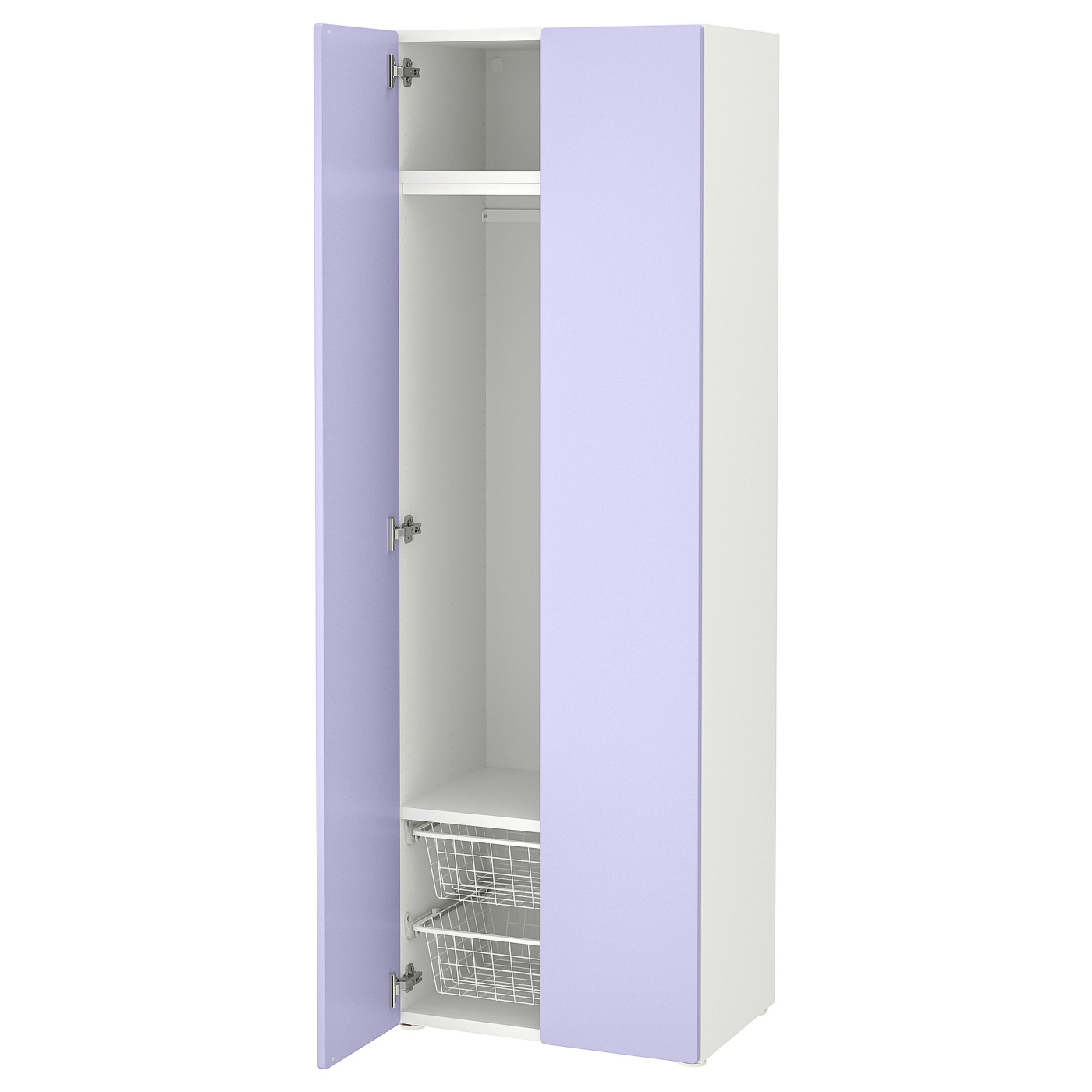 SMÅSTAD wardrobe white/lilac - IKEA