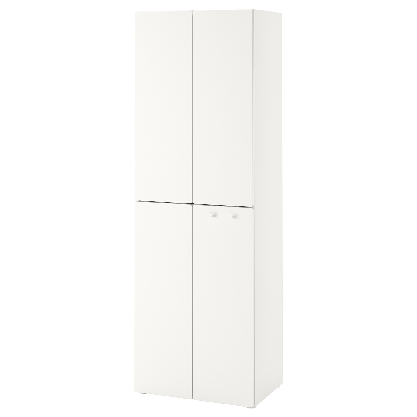 SMÅSTAD wardrobe white white/with 2 clothes rails - IKEA