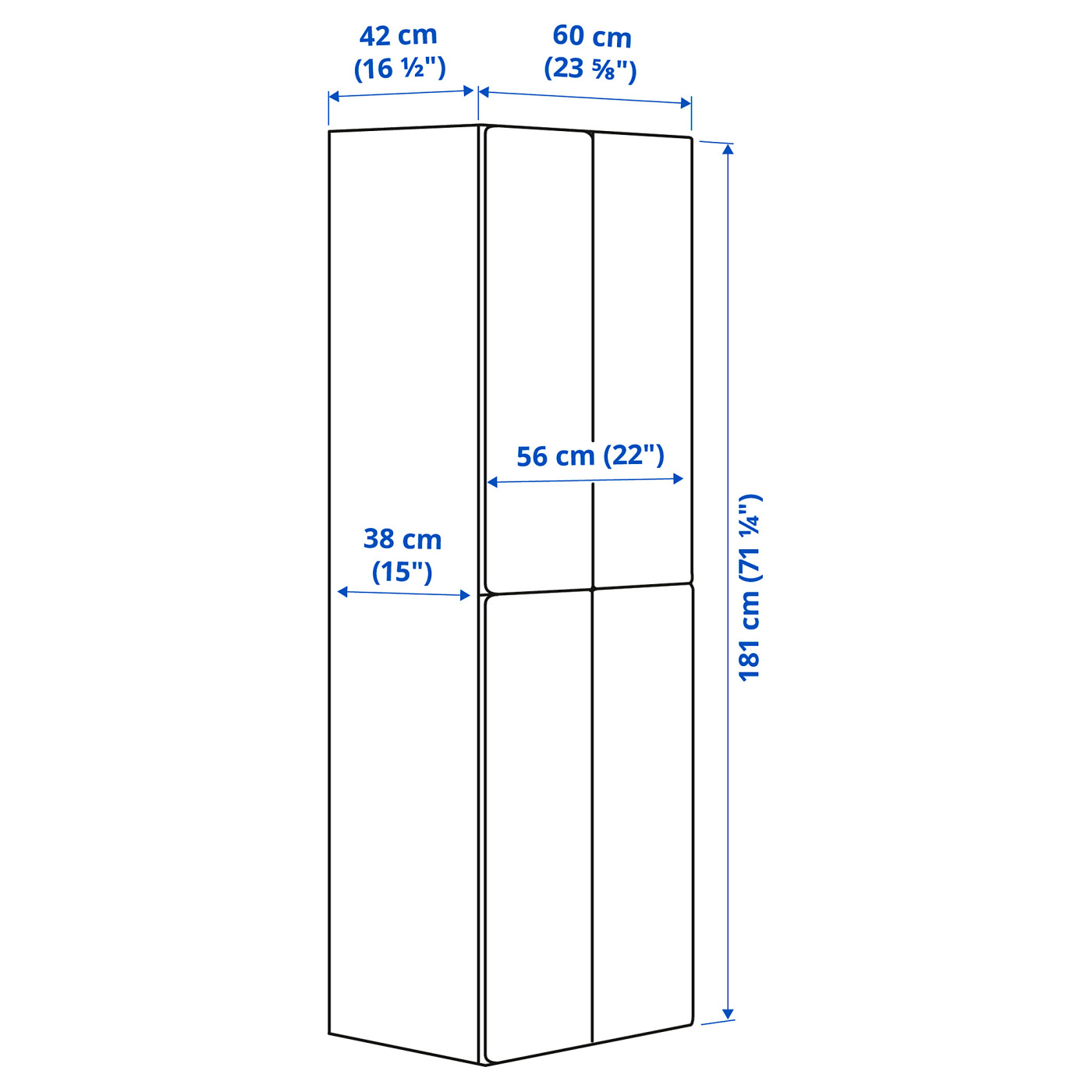 SMÅSTAD wardrobe white white/with 2 clothes rails - IKEA