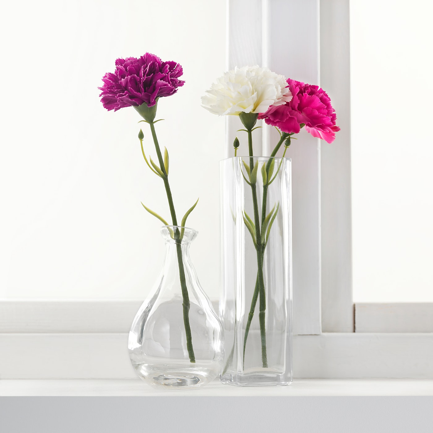 SMYCKA artificial flower carnation white IKEA