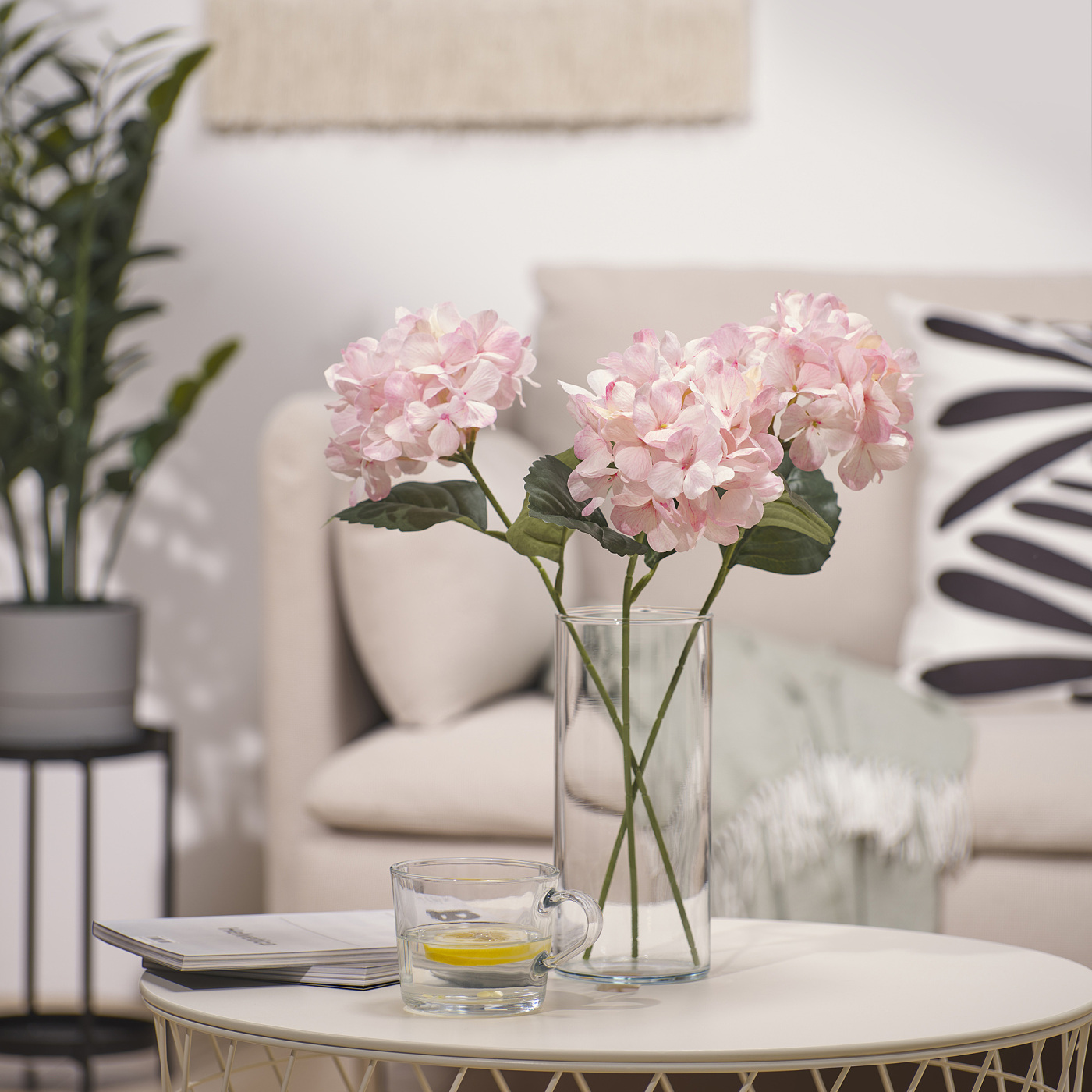 SMYCKA artificial flower in/outdoor/Hydrangea light pink - IKEA