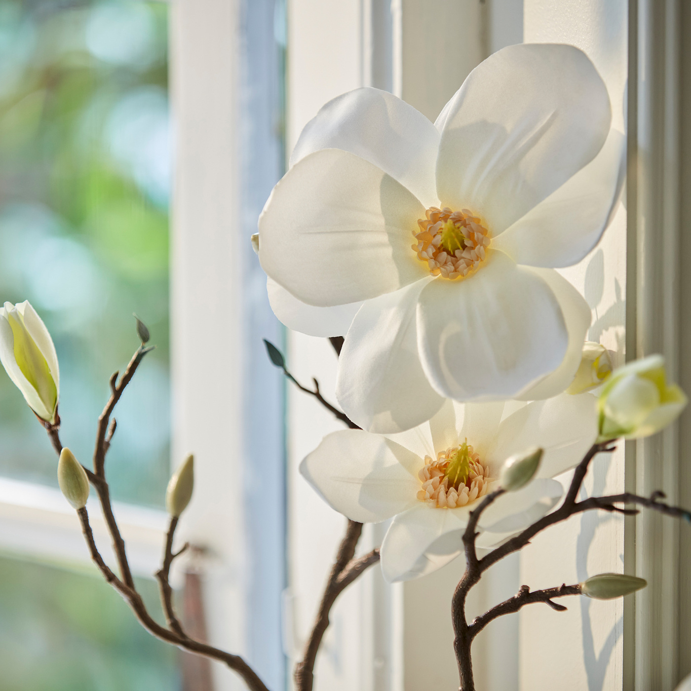 SMYCKA artificial flower in/outdoor/magnolia white - IKEA