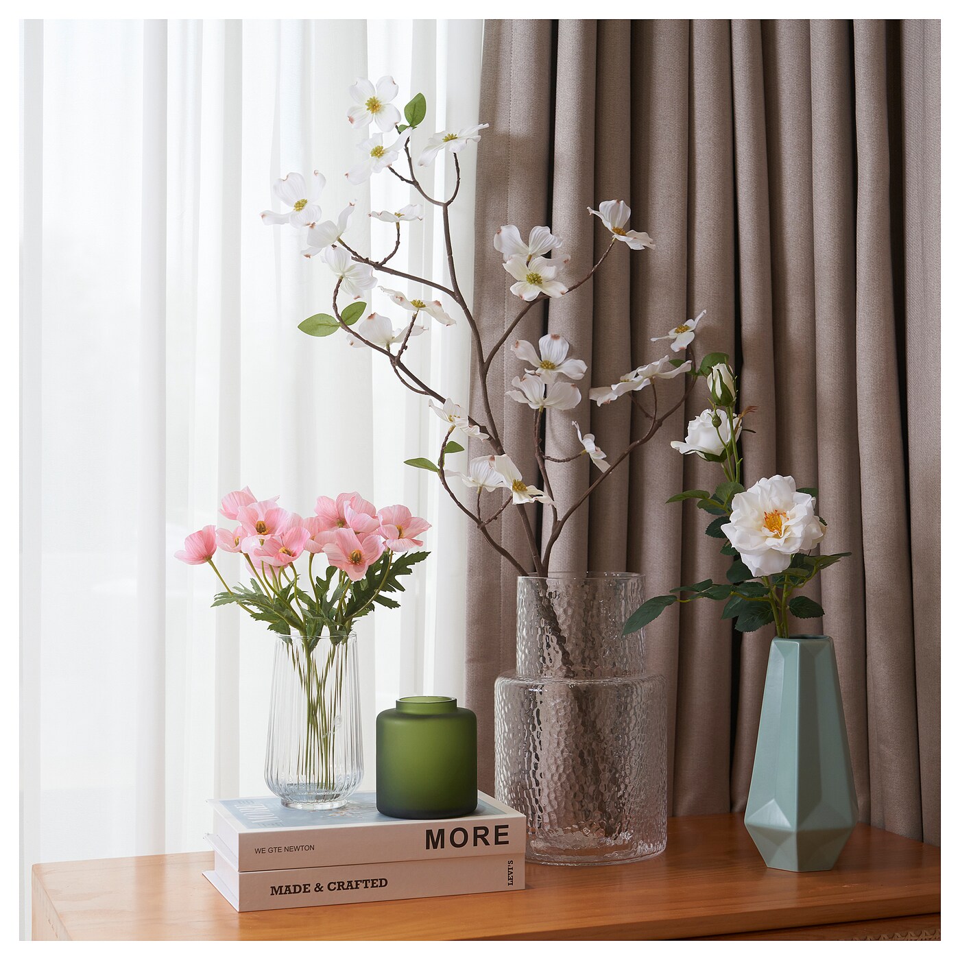 SMYCKA artificial flower in/outdoor/Poppy pink - IKEA