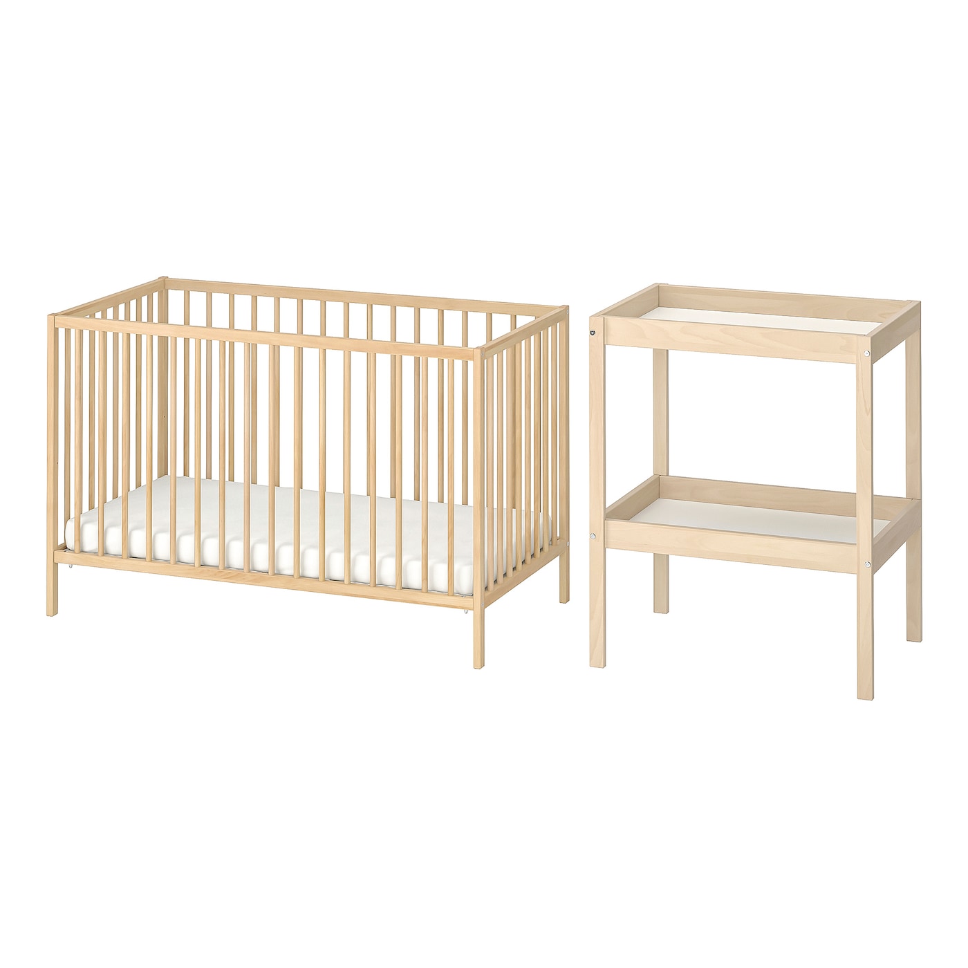 SNIGLAR 2 piece baby furniture set beech IKEA