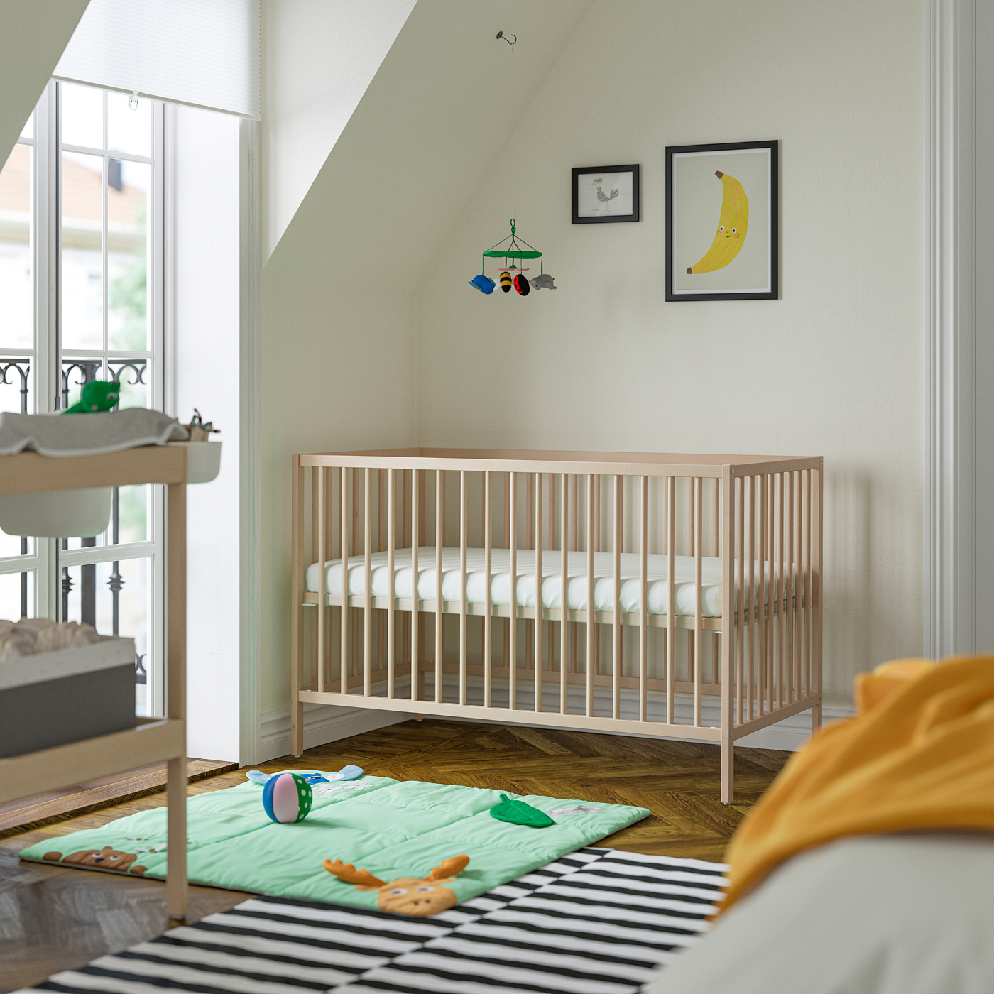SNIGLAR cot birch - IKEA