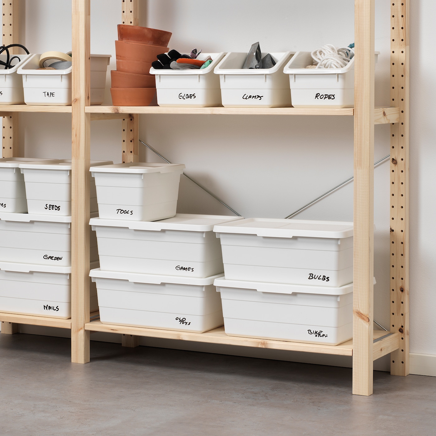 IKEA KNUTBOホワイト / DIRIGERA セット KNUTBO クヌートボー シーリングスポットライト 4スポット
