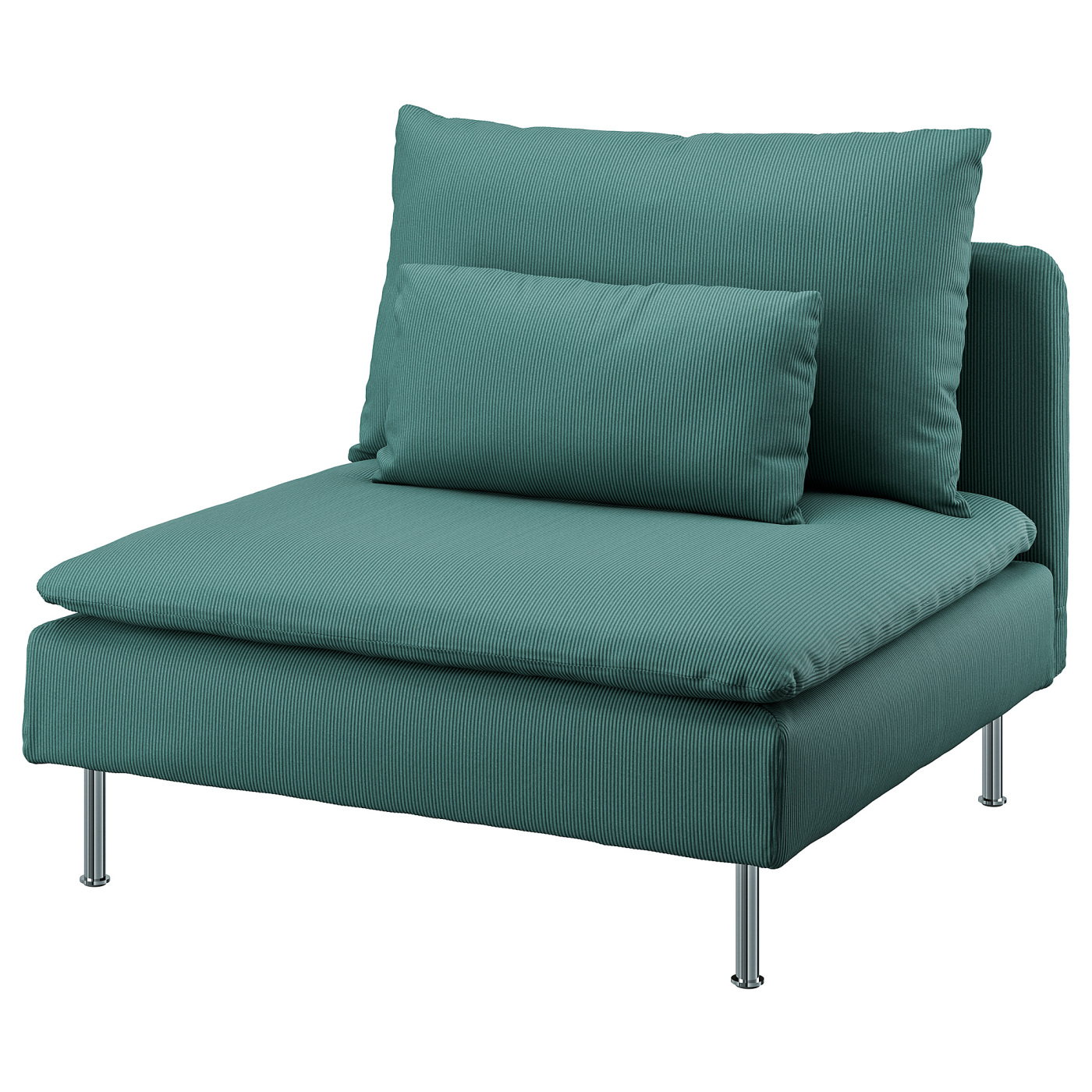 SÖDERHAMN 1-seat section Kelinge grey-turquoise - IKEA