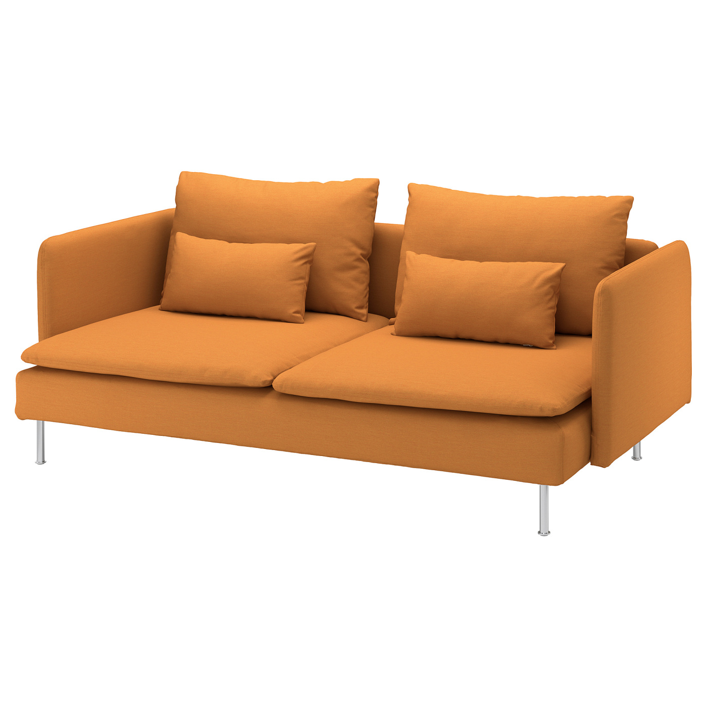 SÖDERHAMN 3-seat sofa Vissle dark yellow - IKEA