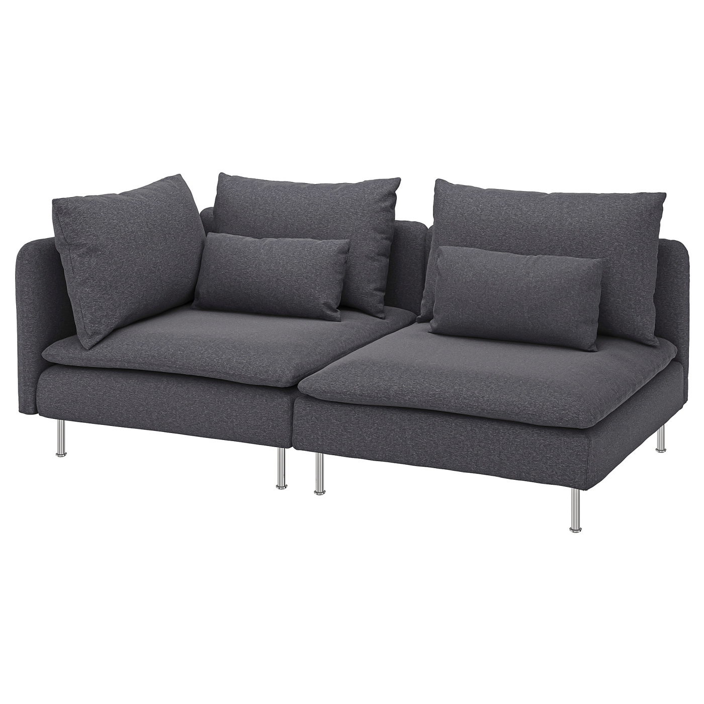 SÖDERHAMN 3-seat sofa with open end/Gunnared medium grey - IKEA