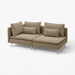 SÖDERHAMN 3-seat sofa with open end/Tallmyra light green - IKEA