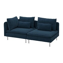 SÖDERHAMN 3-seat sofa with open end/Gunnared medium grey - IKEA