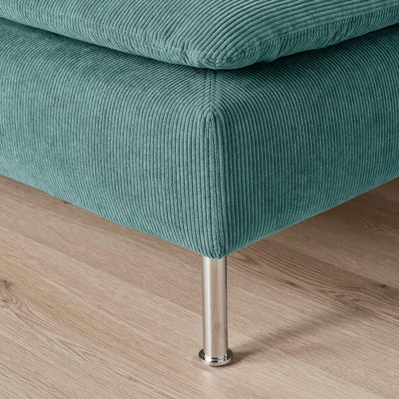 SÖDERHAMN 3-seat sofa with open end/Kelinge grey-turquoise - IKEA