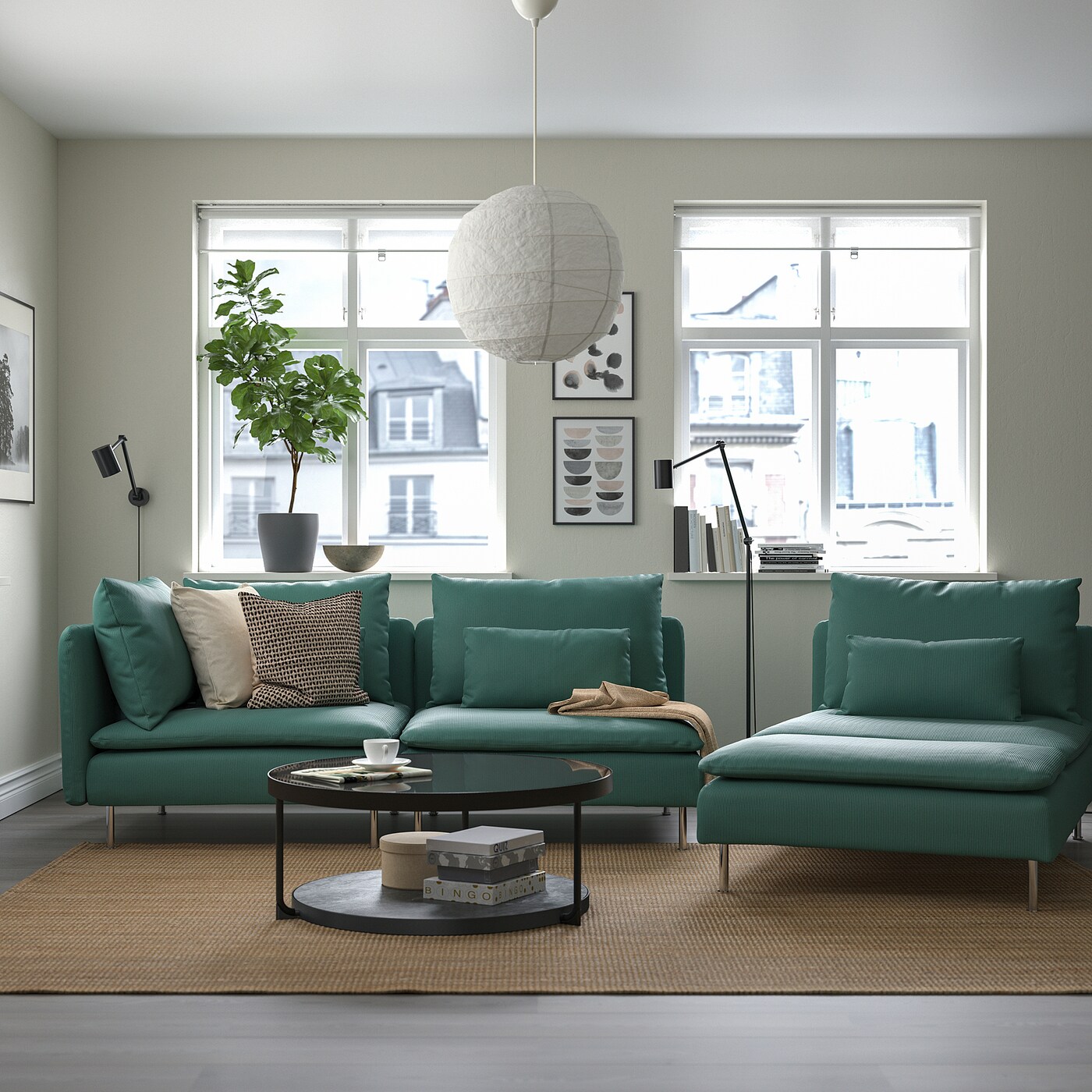 セール　IKEA SÖDERHAMN アームレスト2個 新品未使用 SÖDERHAMN 2-seat sofa with chaise longue with armrest