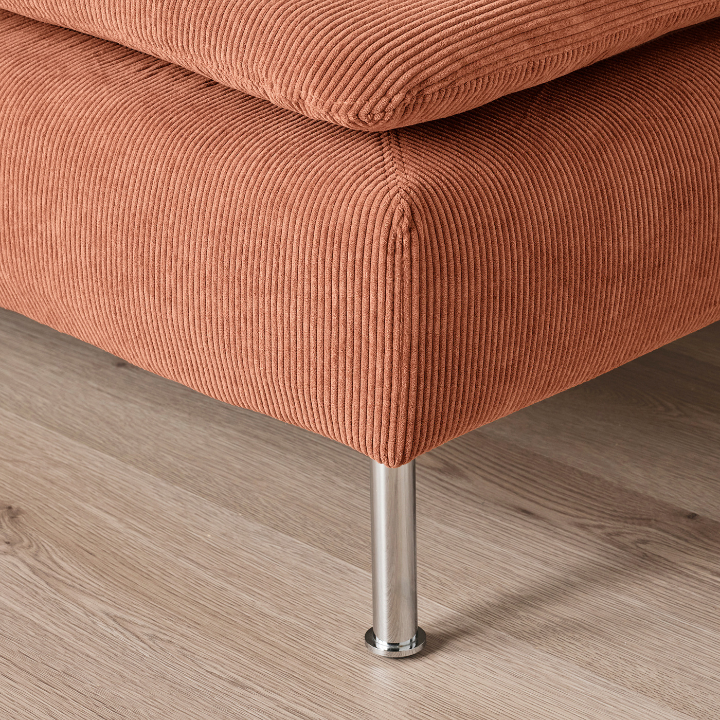 SÖDERHAMN 3-seat sofa with open end/Kelinge rust - IKEA