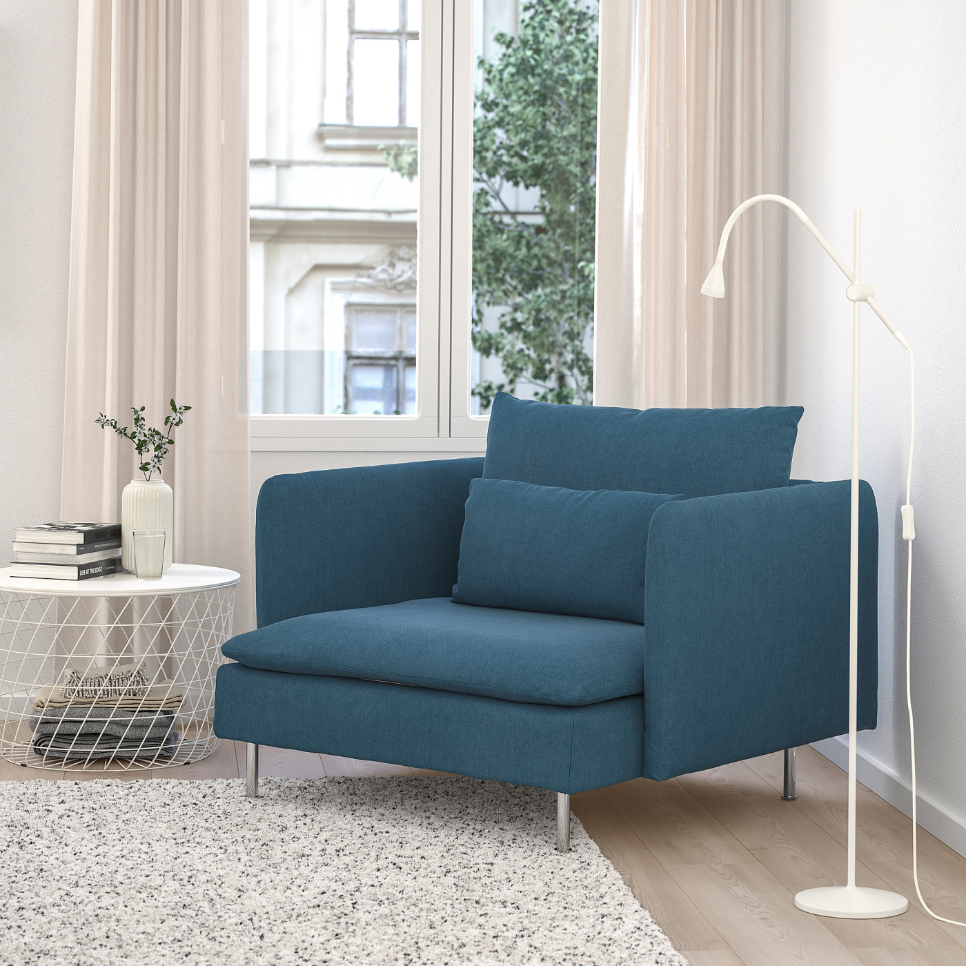 SÖDERHAMN armchair Tallmyra blue - IKEA