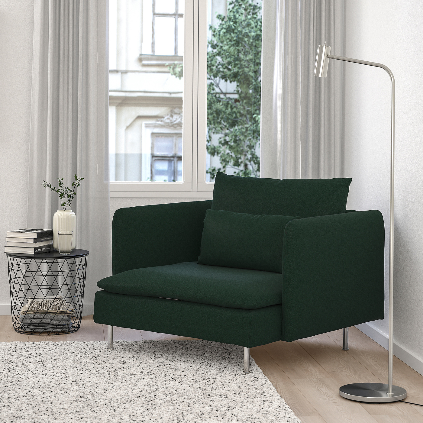 SÖDERHAMN armchair Tallmyra dark green - IKEA