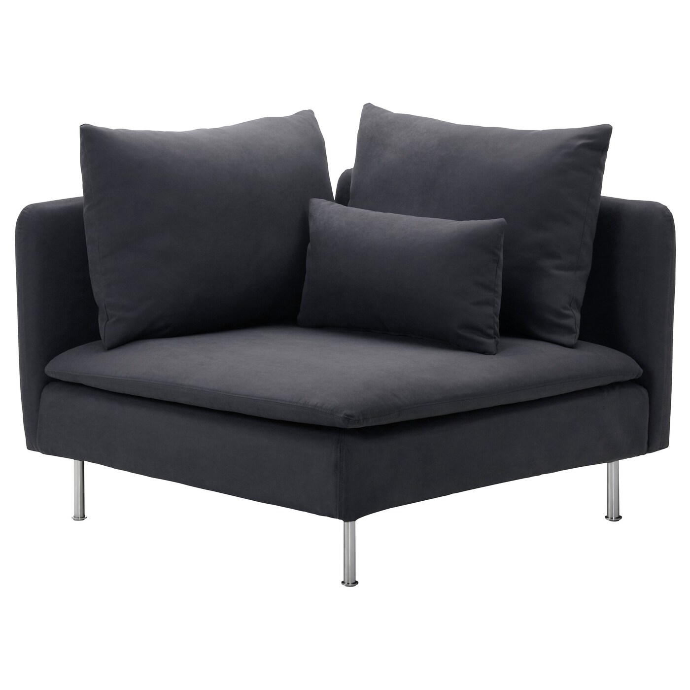 SÖDERHAMN corner section cover Samsta dark grey - IKEA