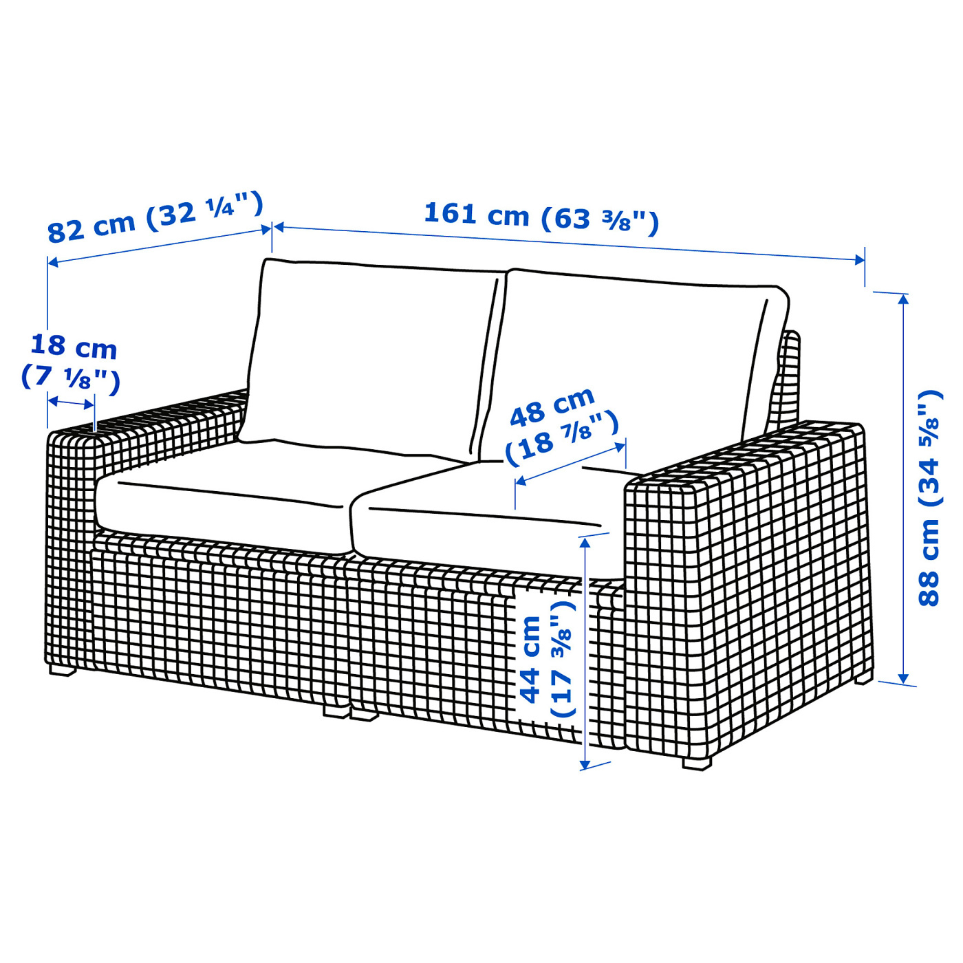 IKEAソッレローン 2x Ikea SOLLERON Corner Section LAST CHANCE. outdoor, brown