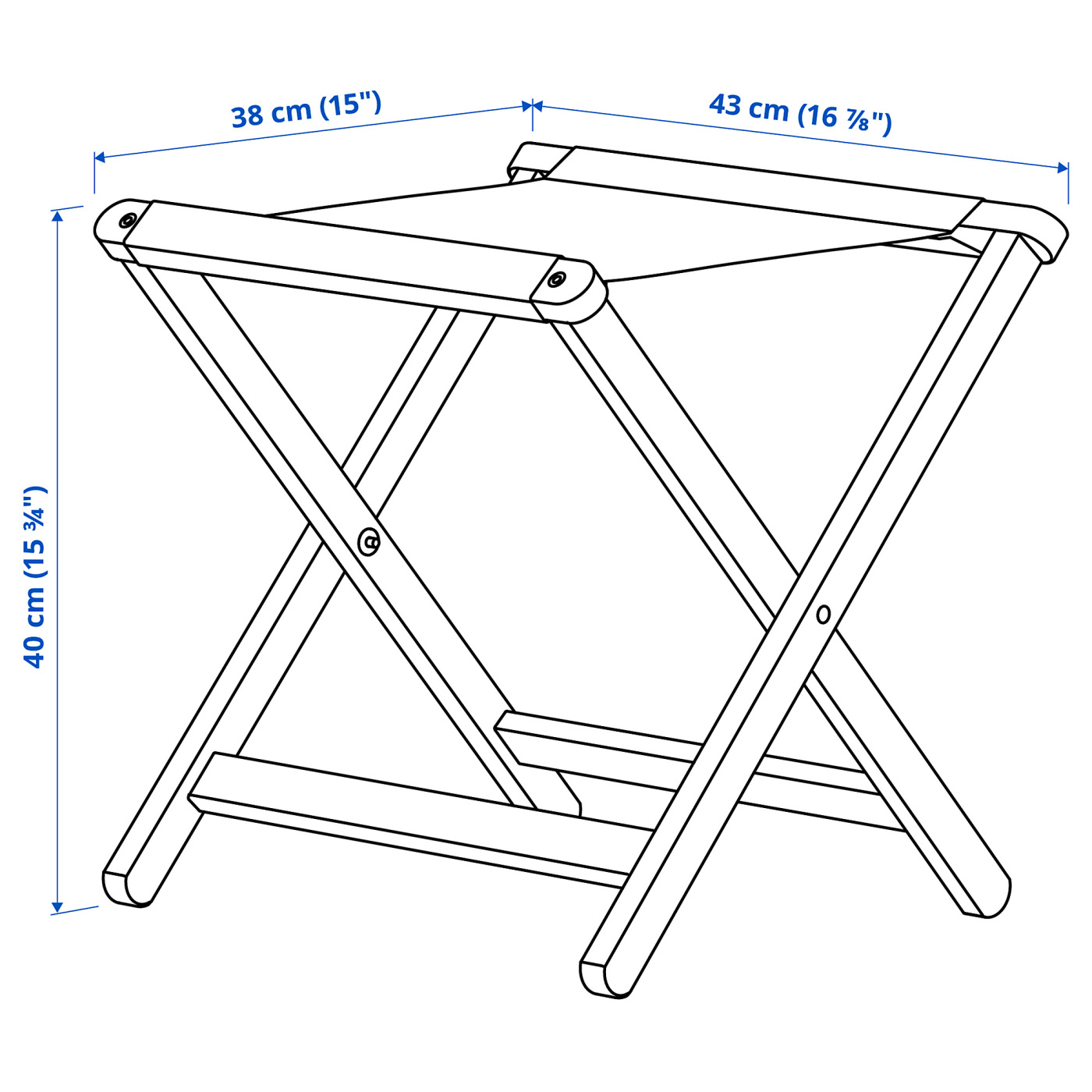 SOLUPPGÅNG stool, outdoor eucalyptus - IKEA