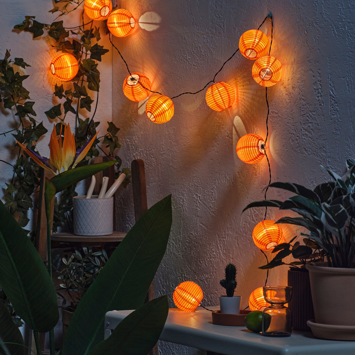 IKEA SOLVINDEN ソルヴィンデン フック SOLVINDEN LED lighting chain with 12 lights outdoor/battery