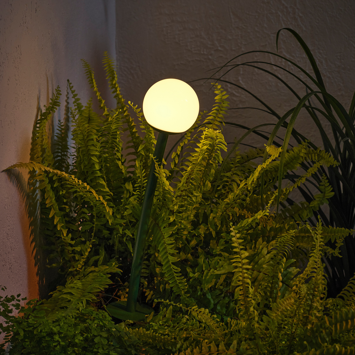 SOLVINDEN LED solar-powered ground stick outdoor dark green - IKEA
