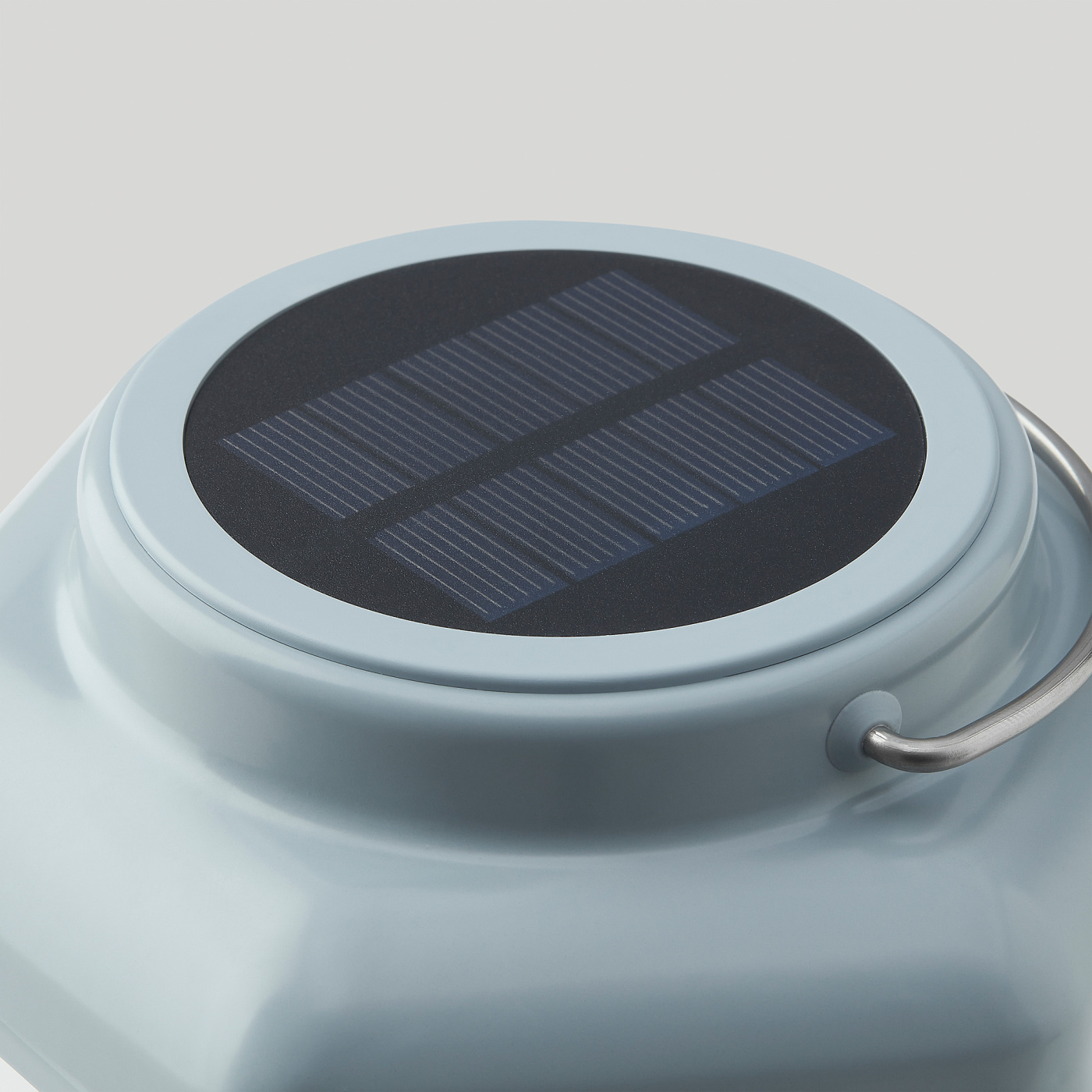 SOLVINDEN LED solar-powered table lamp lantern/light blue - IKEA