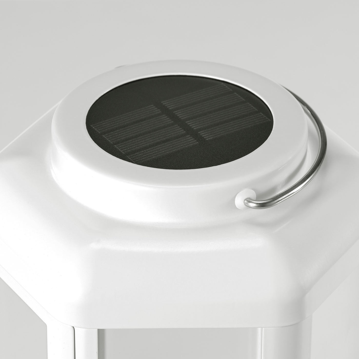 SOLVINDEN LED solar-powered table lamp lantern/white - IKEA