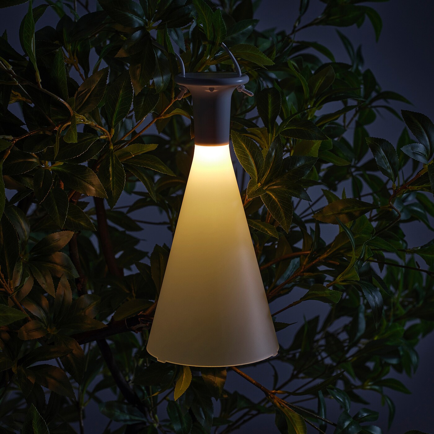 SOLVINDEN LED table lamp battery-operated outdoor/cone-shaped
