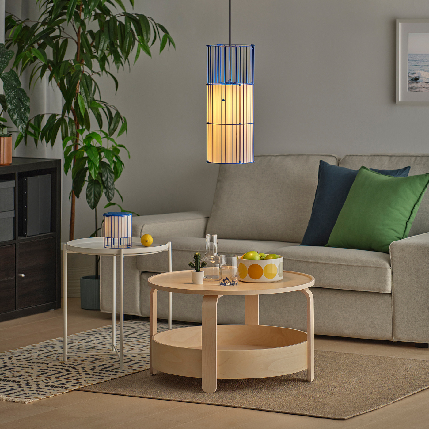 SOLVINDEN pendant lamp blue indoor - IKEA