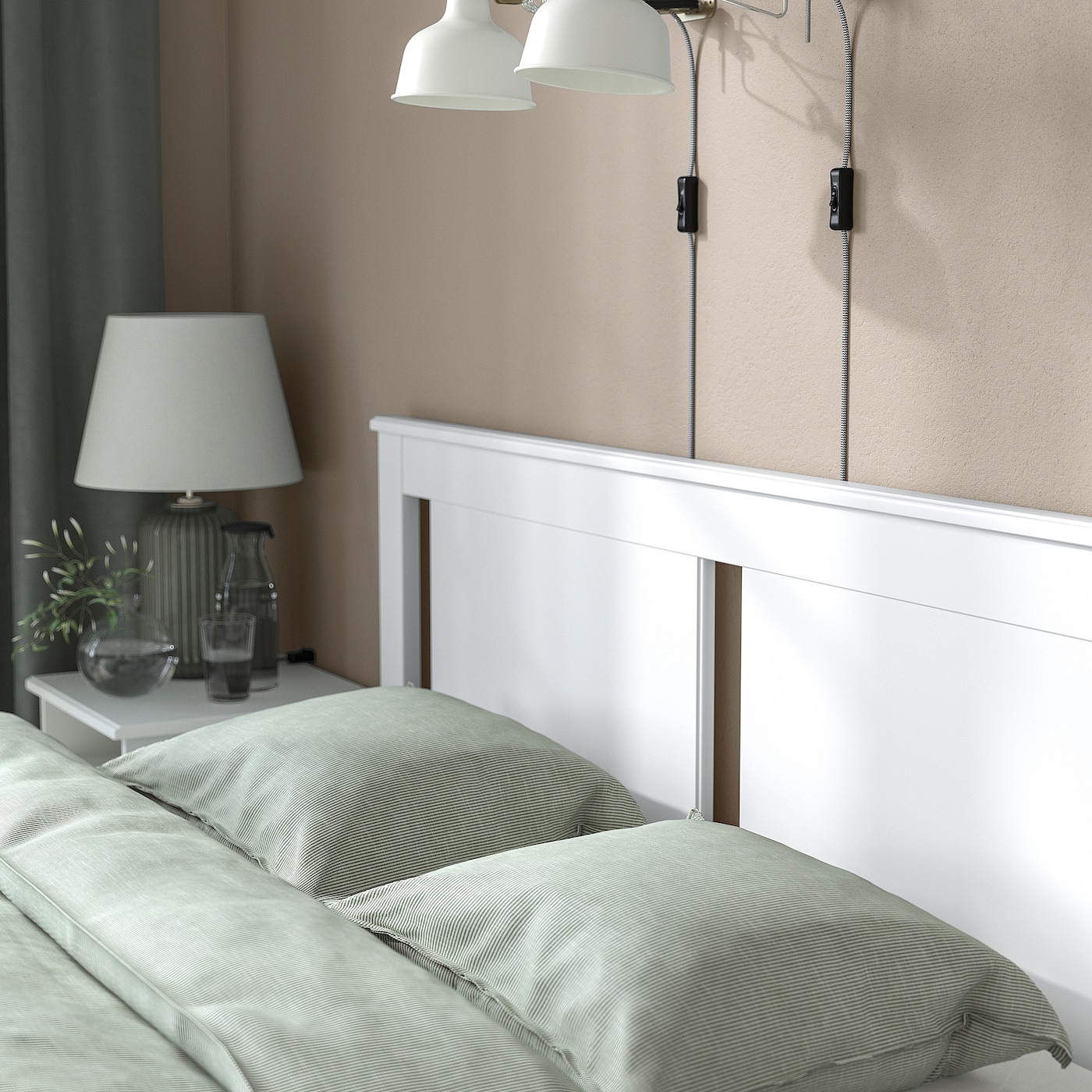 SONGESAND bed frame white/Luröy - IKEA