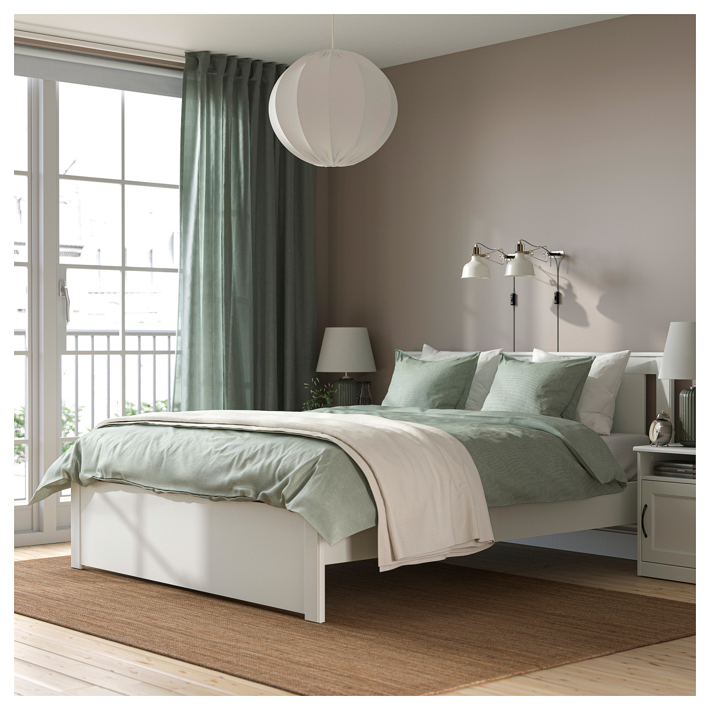 SONGESAND bed frame white - IKEA