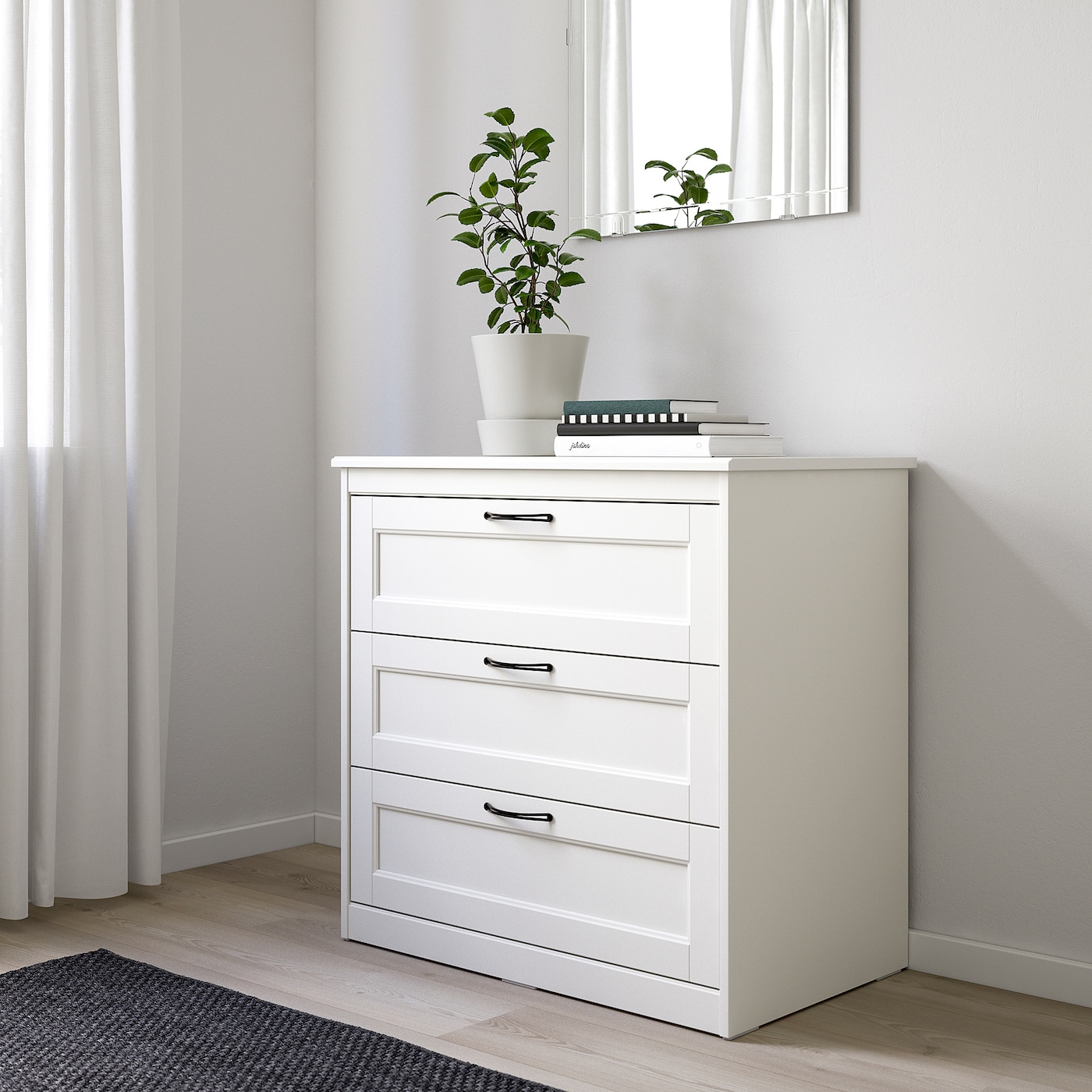 Ikea chest of drawers 3 white hotsell