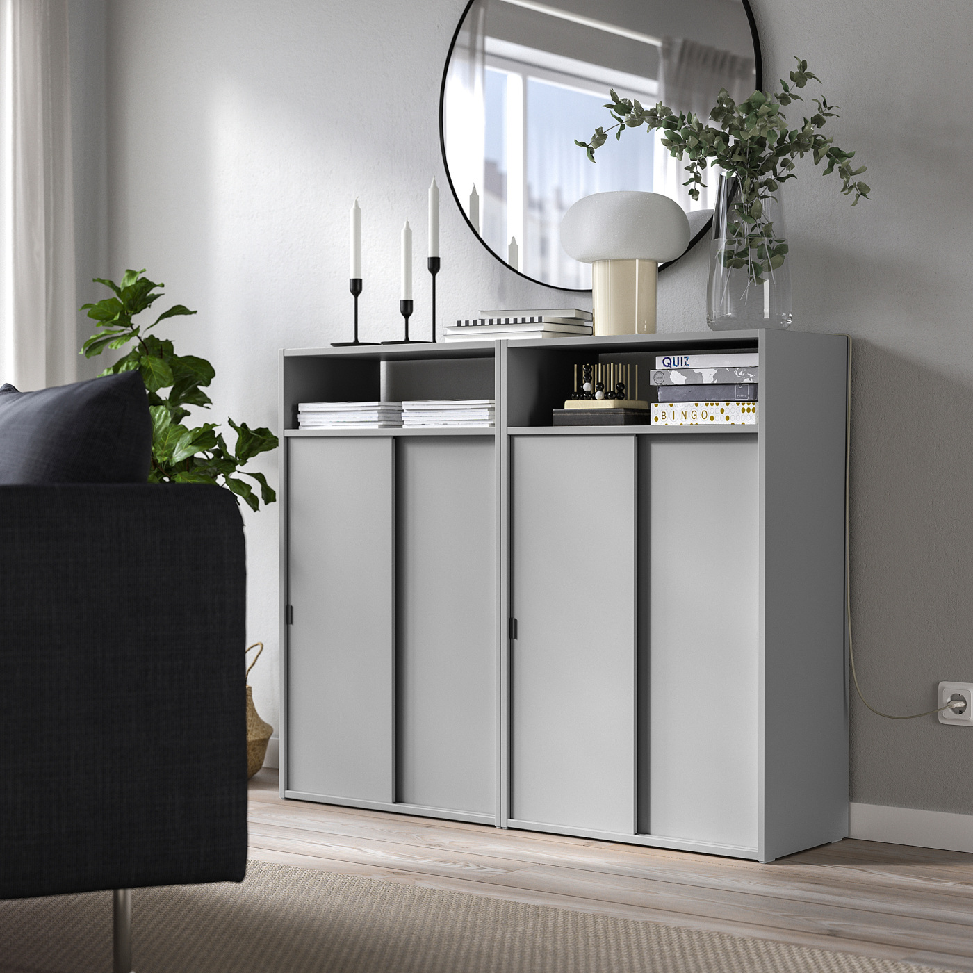 SPIKSMED cabinet combination light grey - IKEA