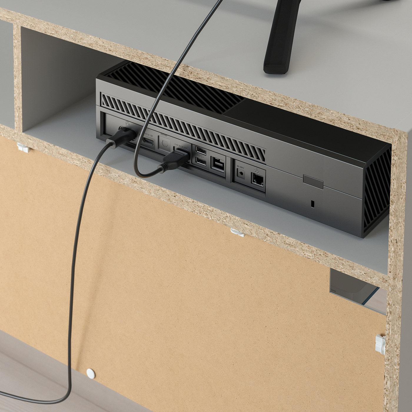 SPIKSMED TV bench light grey - IKEA