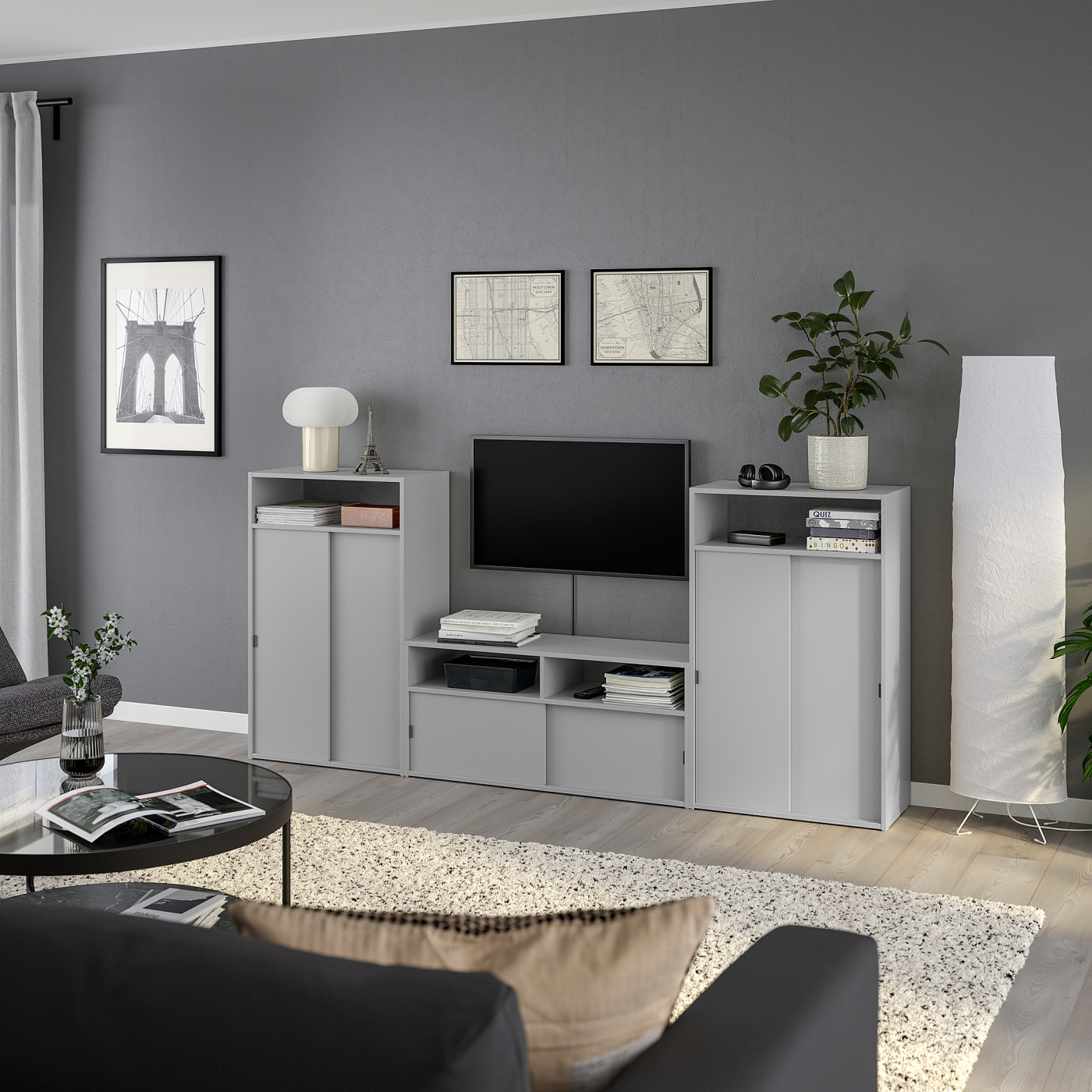 SPIKSMED TV storage combination - IKEA