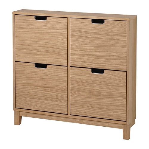 IKEA STALL　ステル　シューズボックス　薄型　① STÄLL ステル シューズボックス2段×2, ホワイト, 96x17x90 cm - IKEA