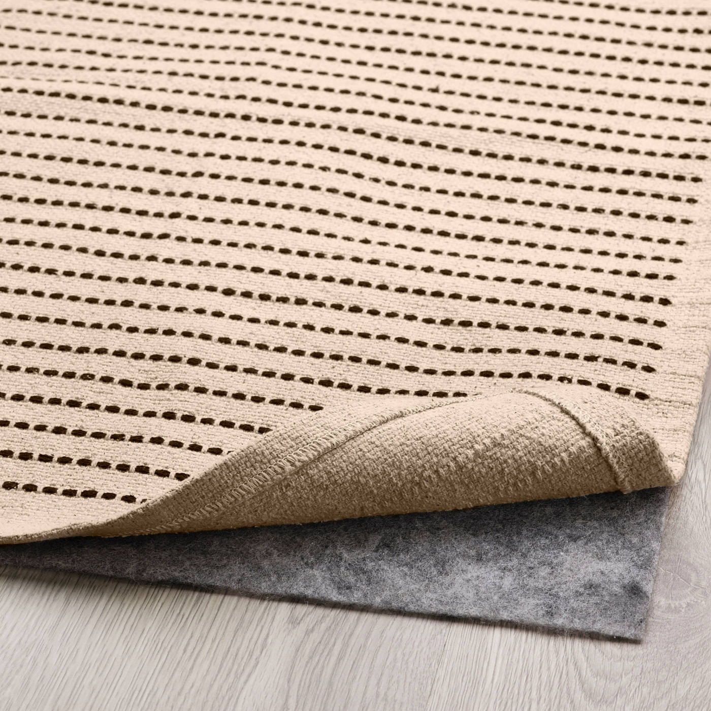 STARREKLINTE rug, flatwoven natural/black - IKEA
