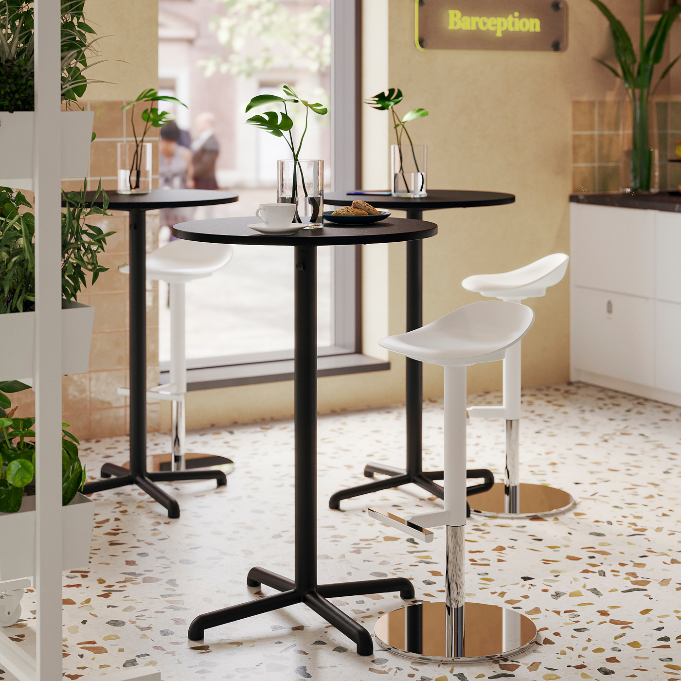STENSELE bar table anthracite/anthracite - IKEA