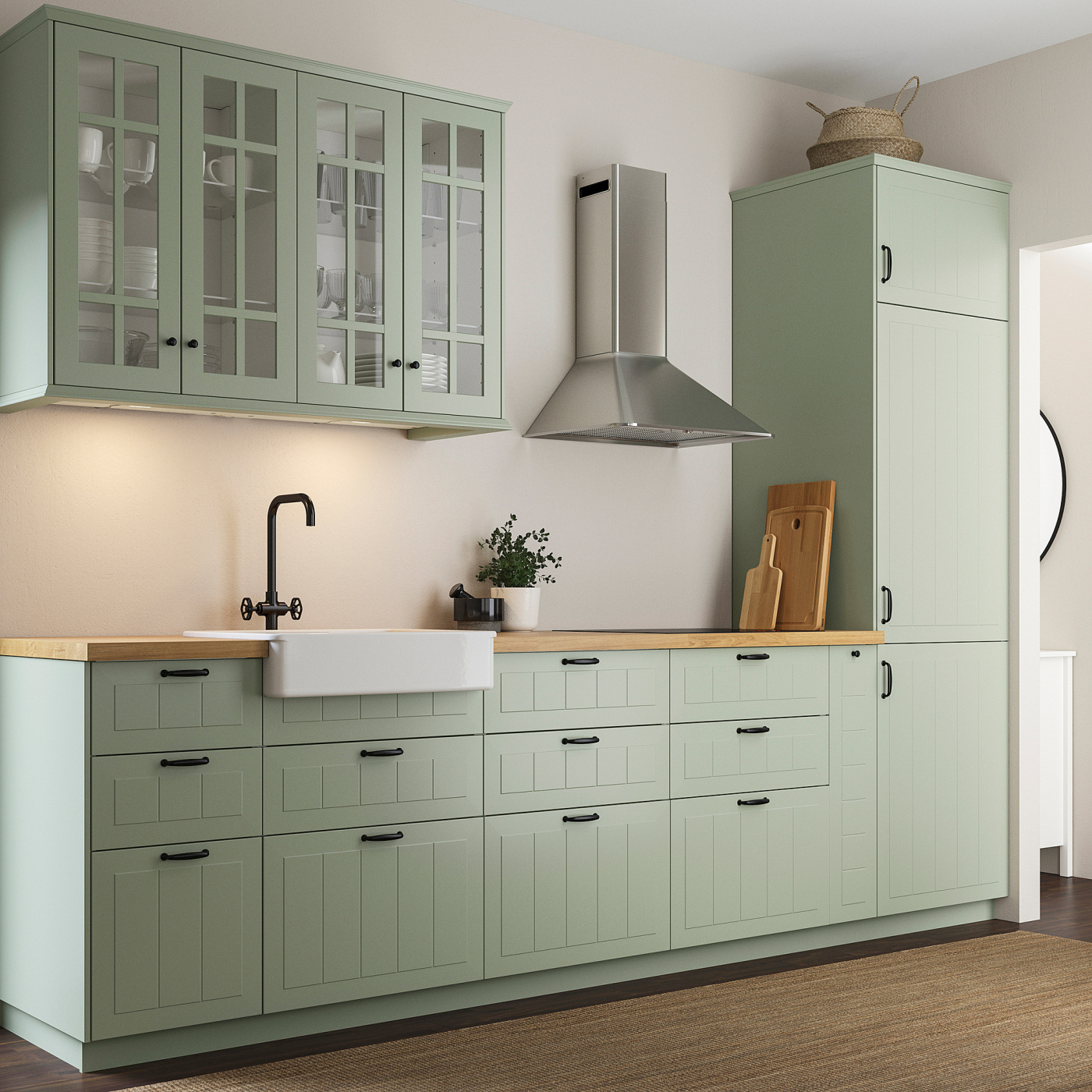STENSUND drawer front light green - IKEA