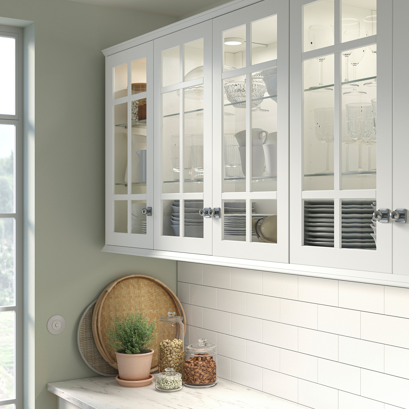 STENSUND glass door white - IKEA