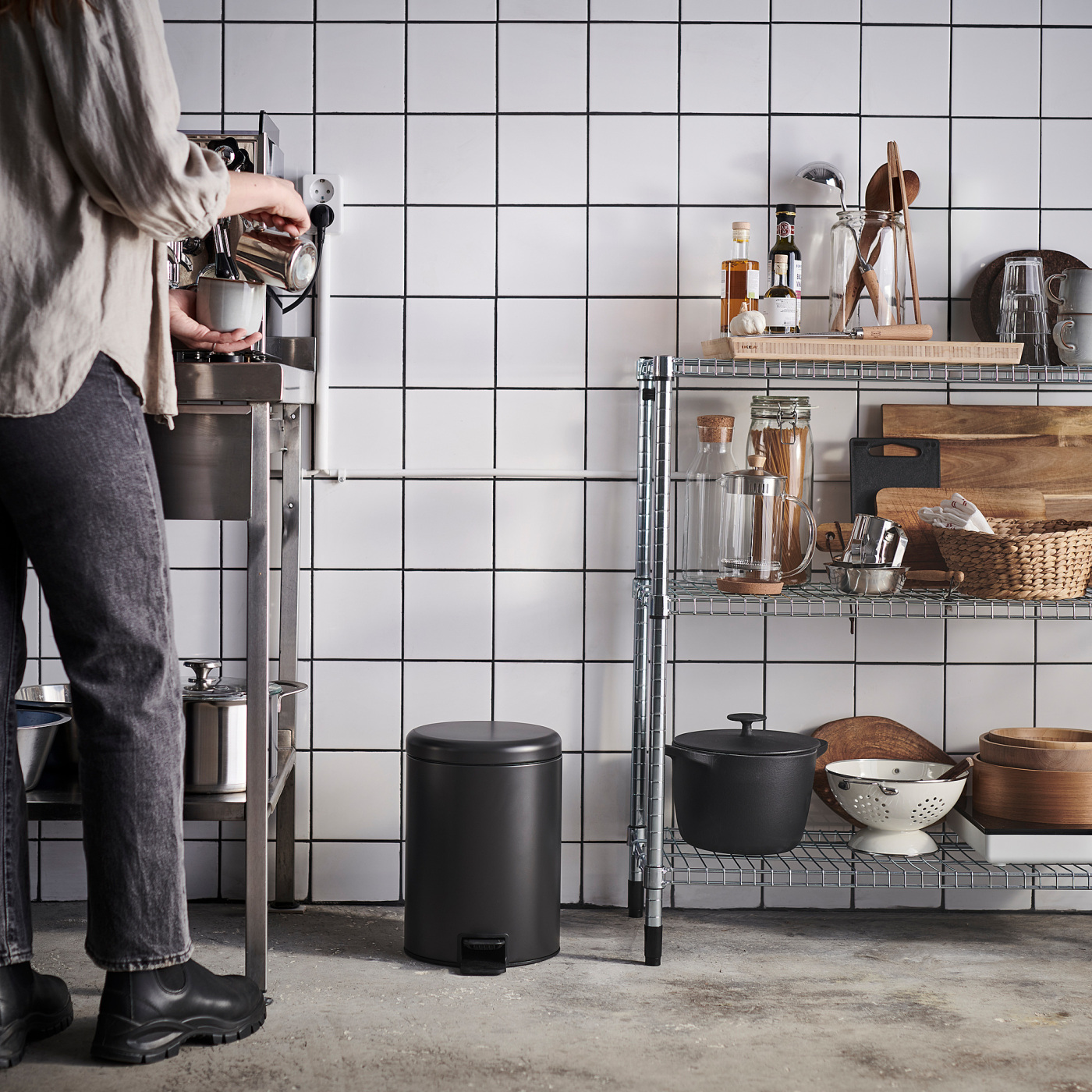 STENTRAPPA pedal bin anthracite - IKEA