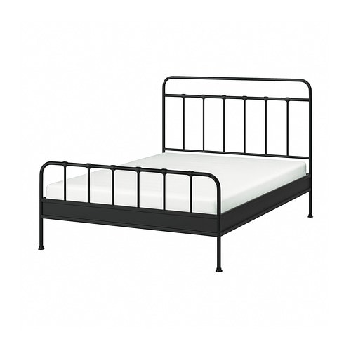 LEIRVIK bed frame white/Lönset - IKEA