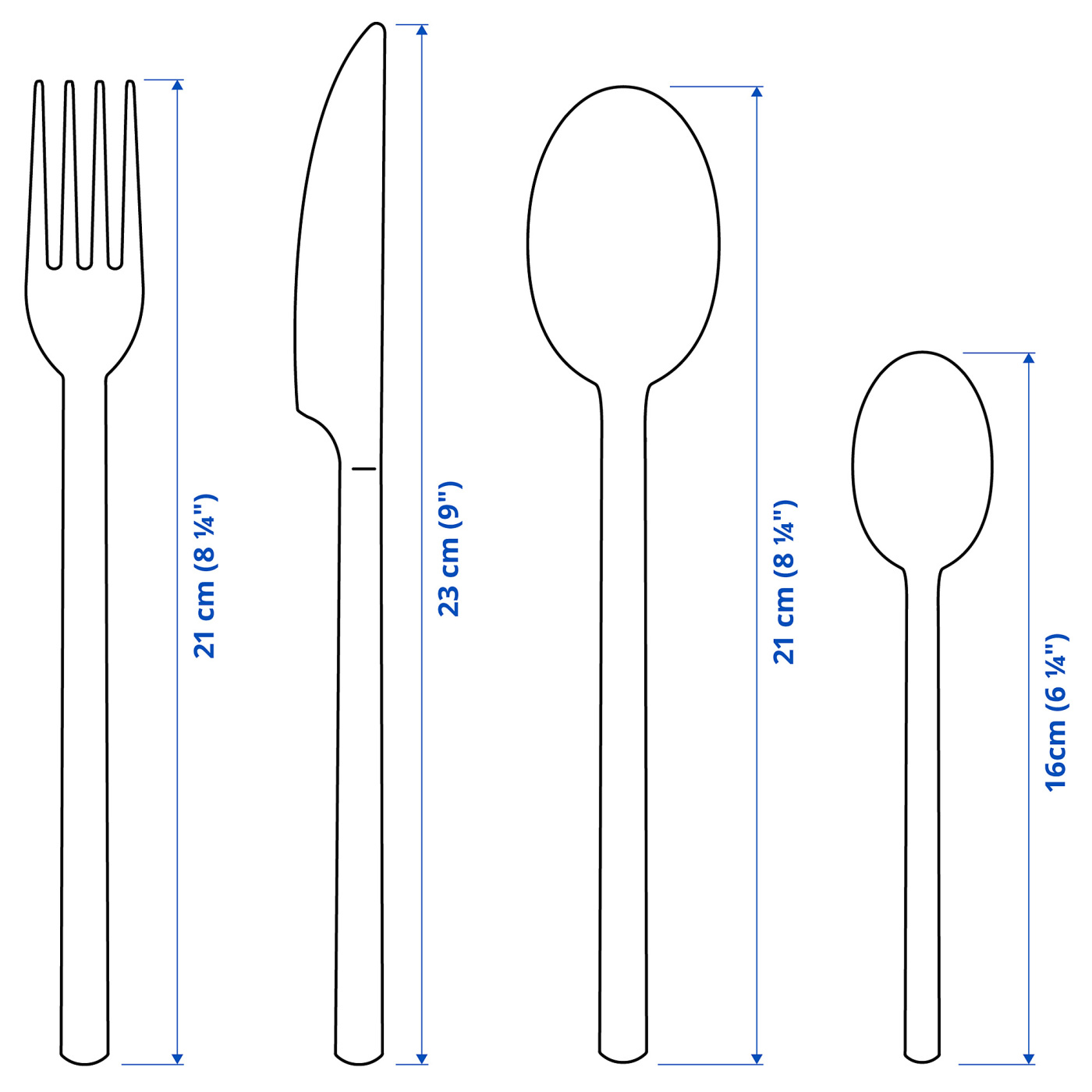 STOCKHOLM 2025 24-piece cutlery set black - IKEA