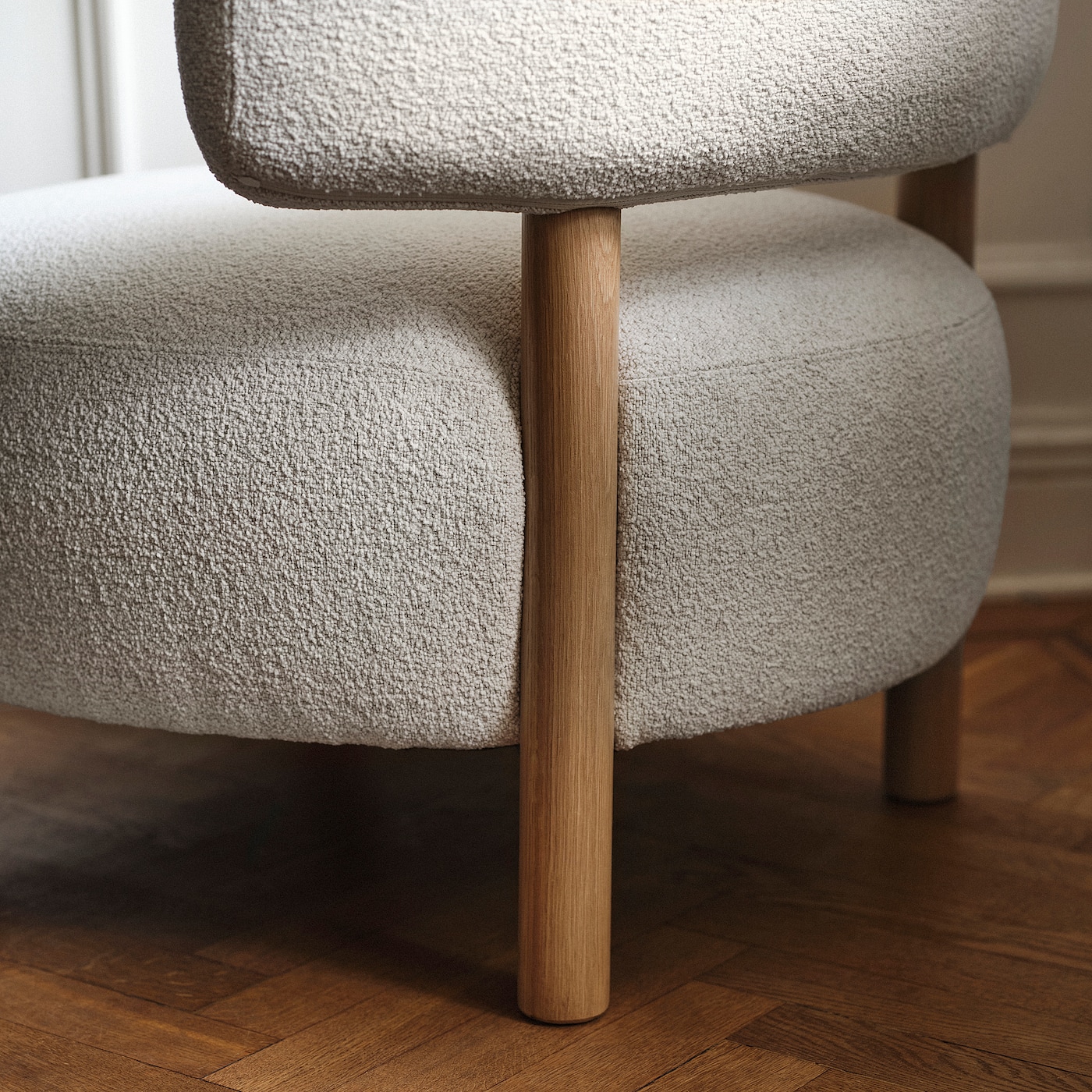 STOCKHOLM 2025 armchair Djurmo grey/white - IKEA