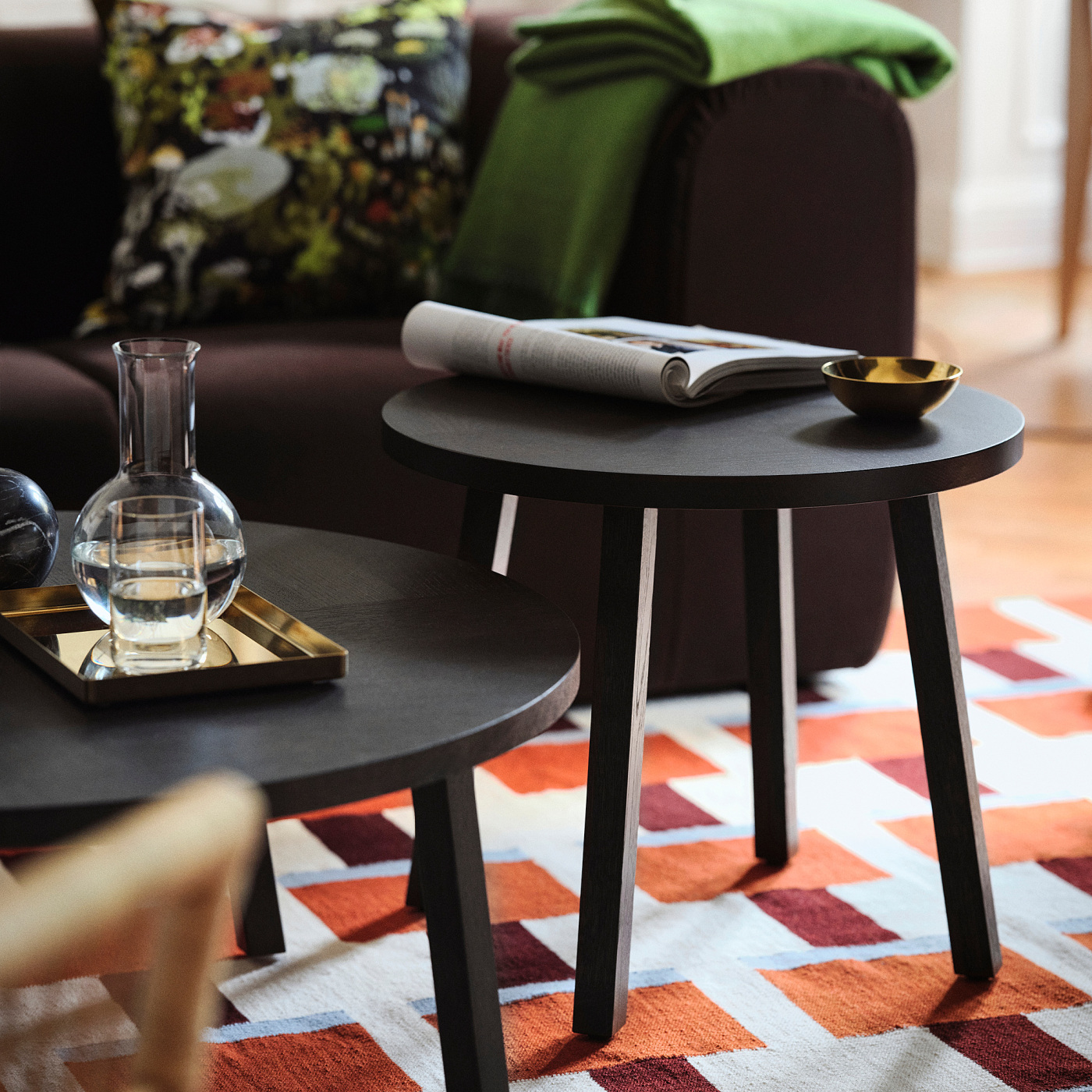 STOCKHOLM 2025 coffee table oak veneer dark brown - IKEA