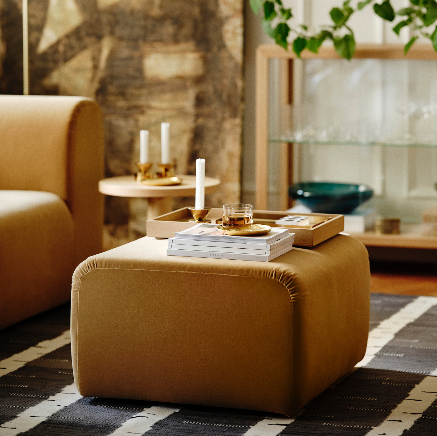 STOCKHOLM 2025 pouffe Alhamn beige - IKEA